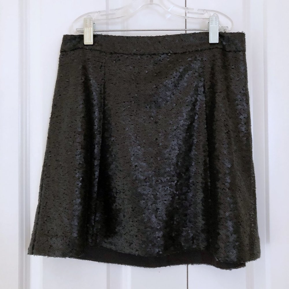 Decree Black Sequin Mini Skirt *NWOT*